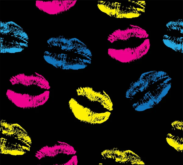 Lipstick Seamless Background — Stock Vector