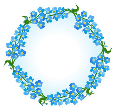 vektör çerçeve çiçek