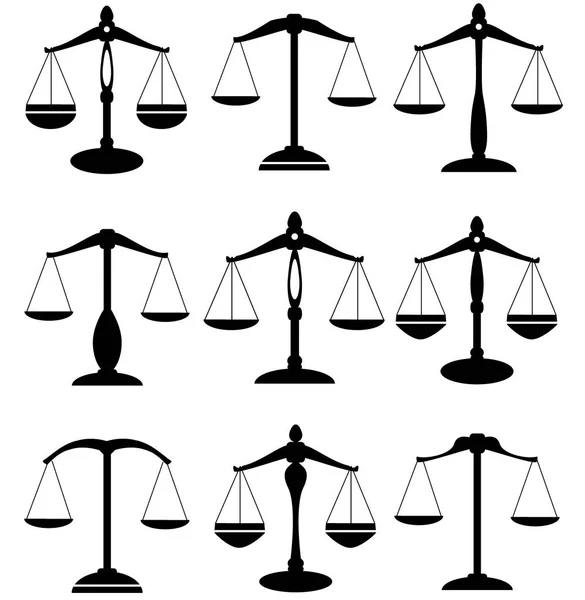 Vektorskala der Gerechtigkeit — Stockvektor