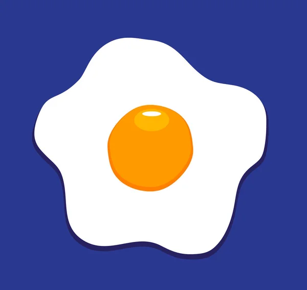 Vector Fried Egg — Stock Vector