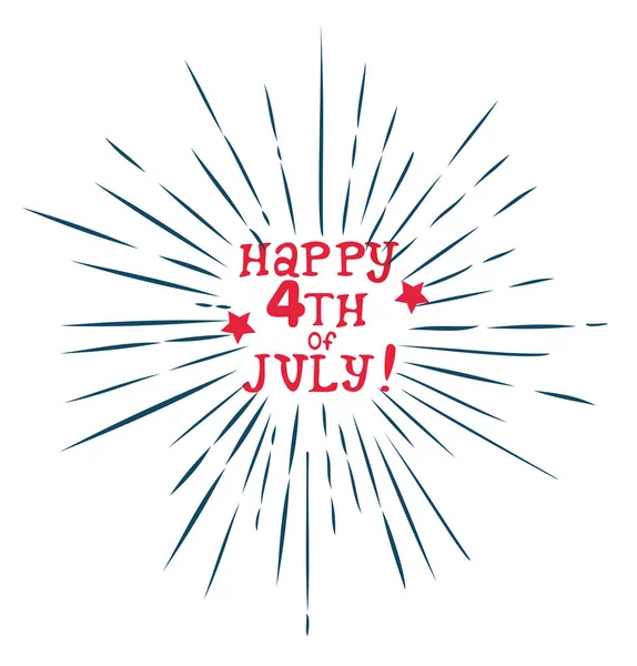 Vector Fourth of July — Stock Vector
