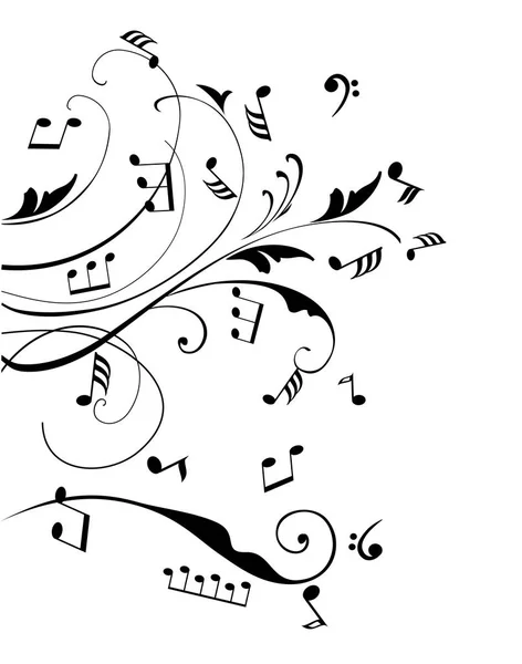 Notes de musique vectorielles — Image vectorielle