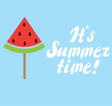 Vektör karpuz dondurma 