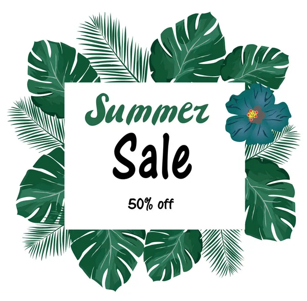 Vector summer sale — Stock Vector