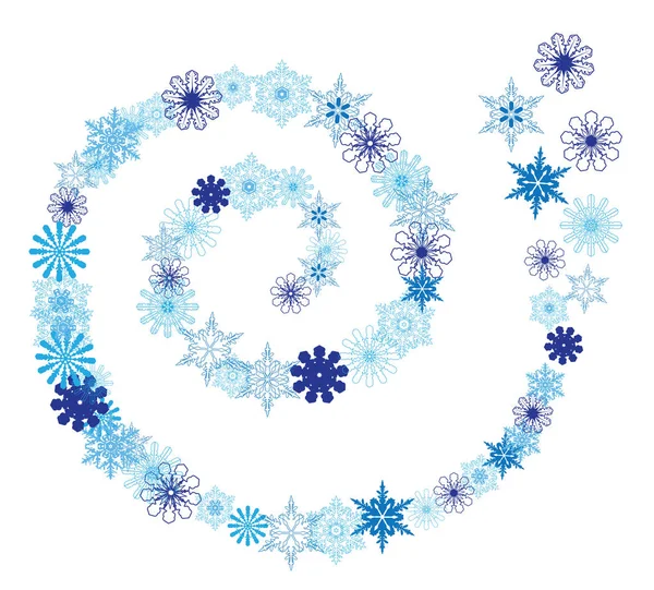 Tourbillons d'hiver vectoriels — Image vectorielle