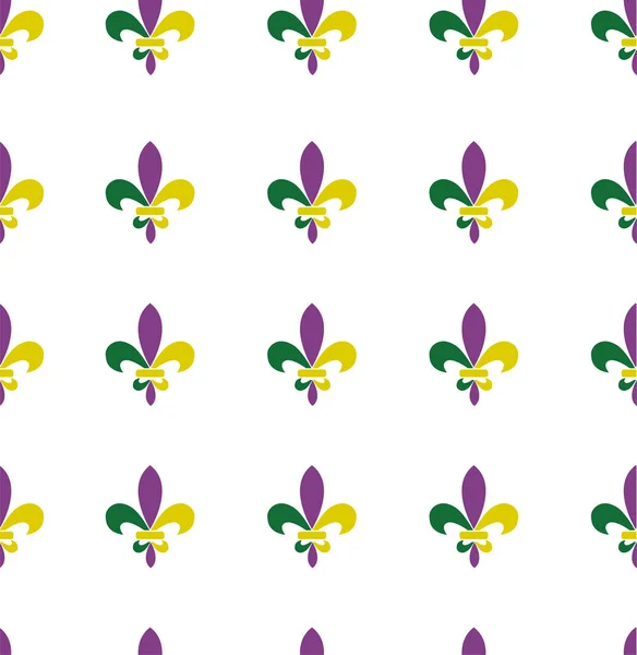 Vector Fleur de Lis Mardi Gras — Stock Vector