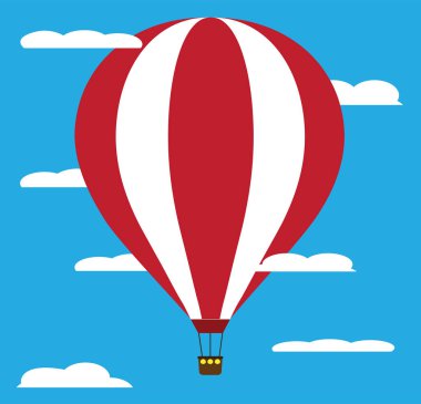 vektör sıcak hava balonu