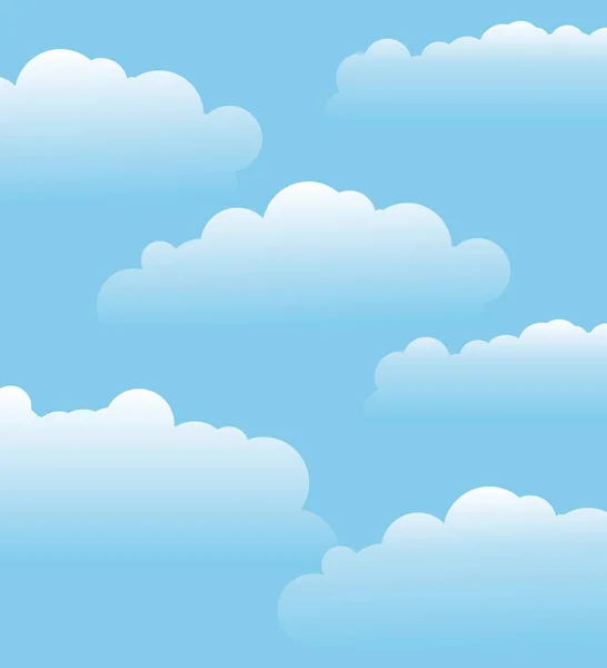 Vector Clouds Background — Stock Vector