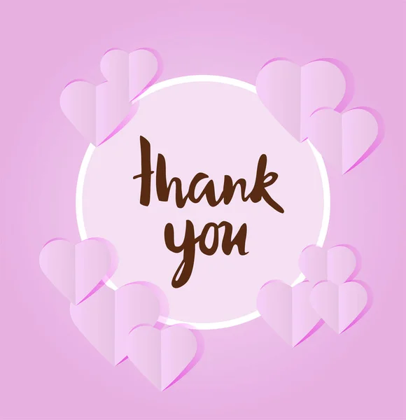 Thank You Card — Stock Vector