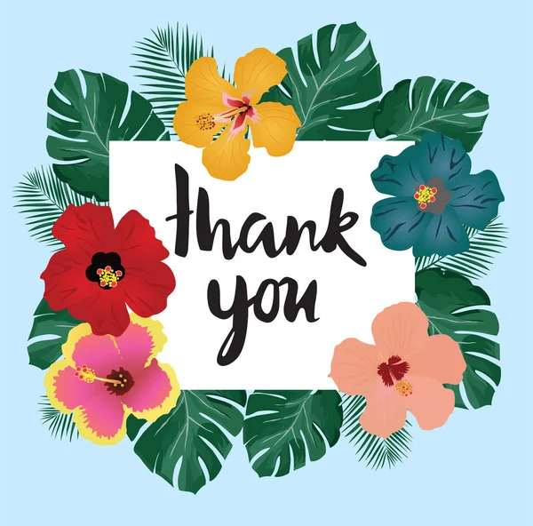 Vector Thank You Card — Stock Vector