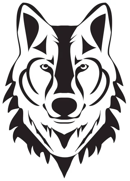 Διάνυσμα λύκος σιλουέτα — Διανυσματικό Αρχείο