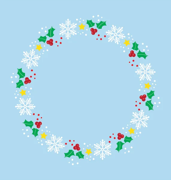 Vector Christmas Frame — Stock Vector