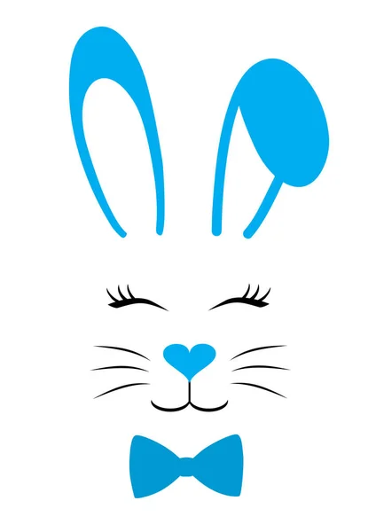 Ilustración Vectorial Conejo Pascua Conejo Aislado — Vector de stock