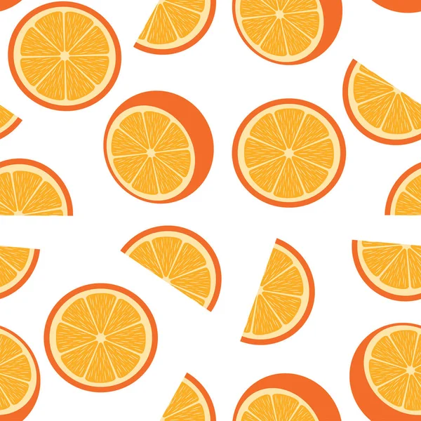 シームレスなオレンジの背景のベクトル図です 明るいオレンジの果実パターン ファブリック 子供部屋のアイデア ストックイラスト