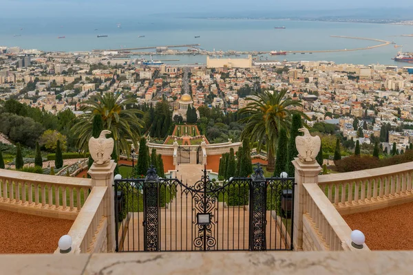 Bahai Trädgårdar Haifa Israel — Stockfoto