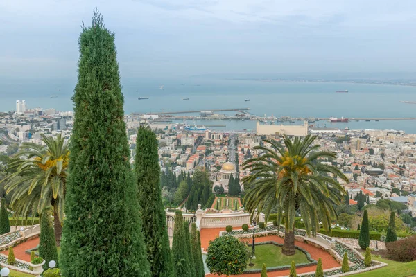 Jardines Bahai Haifa Israel — Foto de Stock