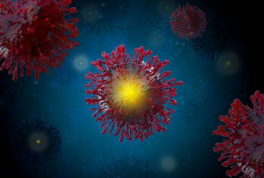 Coronavirus, covid 19, 3D render