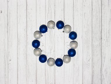 Noel arkaplanı. Üst Manzara. Kış / Yeni Yıl kavramı