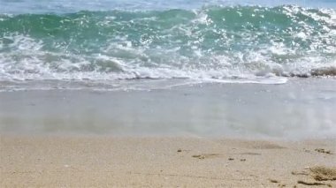 Ağır çekim deniz dalgalarının