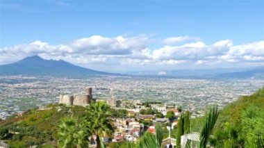 Panoramik Pompei Vadisi, Napoli Körfezi ve Vezüv Yanardağı
