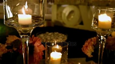 Gece, büyük laf Merkezi aşık bir düğün için bahçe dekore