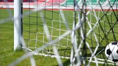 Futbol futbol topu hedef haline net ağır çekim