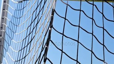 Ayrıntı atış futbol futbol kapı net, düşük açı