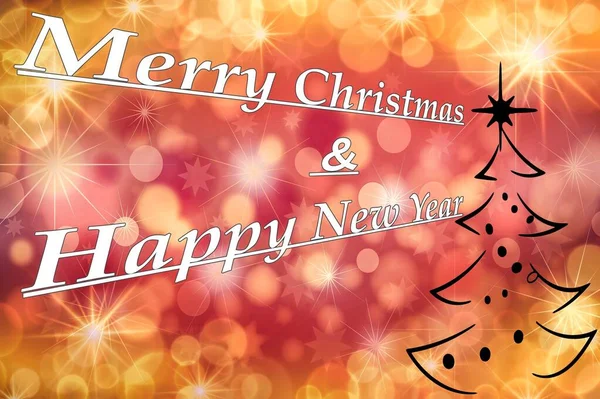 Christmas, happy New Year Greeting Card. Merry Christmas lettering, illustration. — Stock Photo, Image