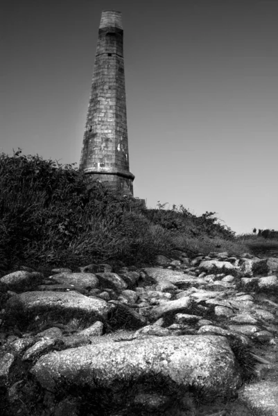 Baseets Pomnik Szczycie Wzgórza Carn Brea Cornwall Wielka Brytania — Zdjęcie stockowe