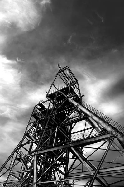 South Crofty Tin Mine Wheel Head Cornwall England Стоковая Картинка