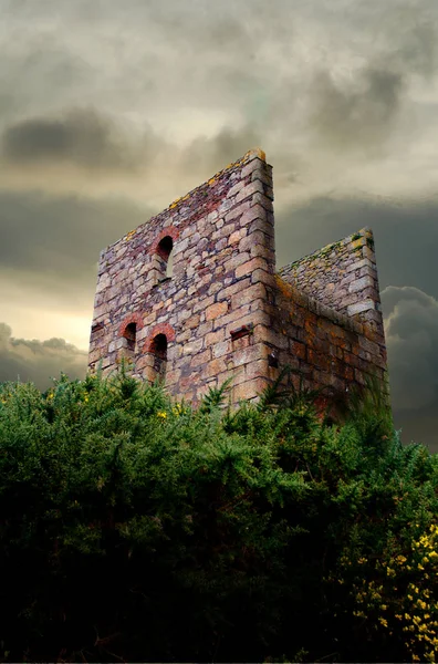 bir Cornish motoru ev bir atmosferik düşük açılı çekim