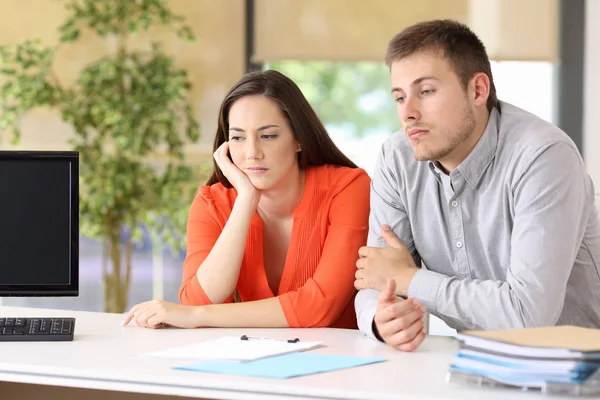 Bored customers waiting for attendance Stock Picture