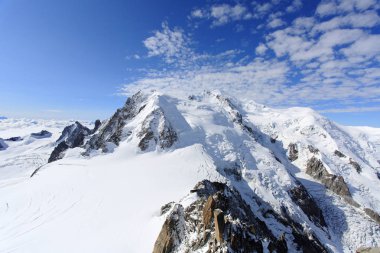 Montblanc tırmanış manzara