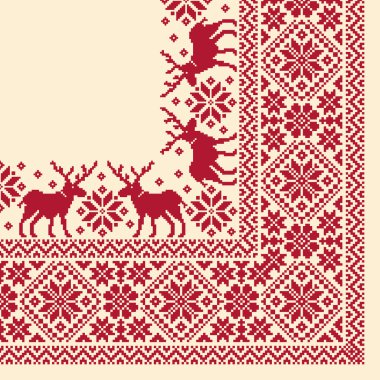 İskandinav geleneği desen eşarp