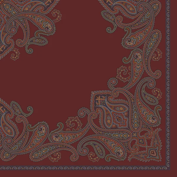 Paisley šátek ornament — Stockový vektor