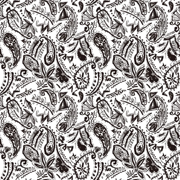 佩斯利螺旋花纹设计 — 图库矢量图片