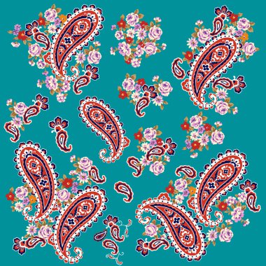 Paisley malzeme illüstrasyon