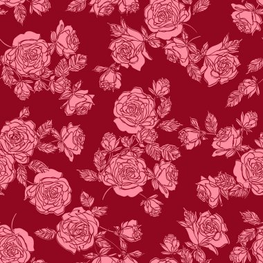 soyut çiçek deseni