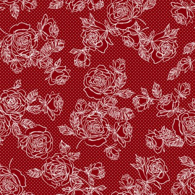 soyut çiçek deseni