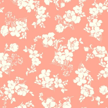 soyut çiçek deseni