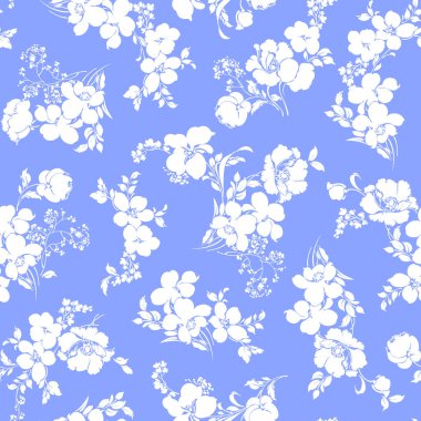 soyut çiçek deseni