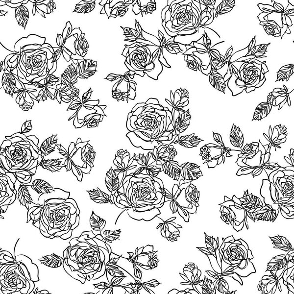 Абстрактный цветочный узор
