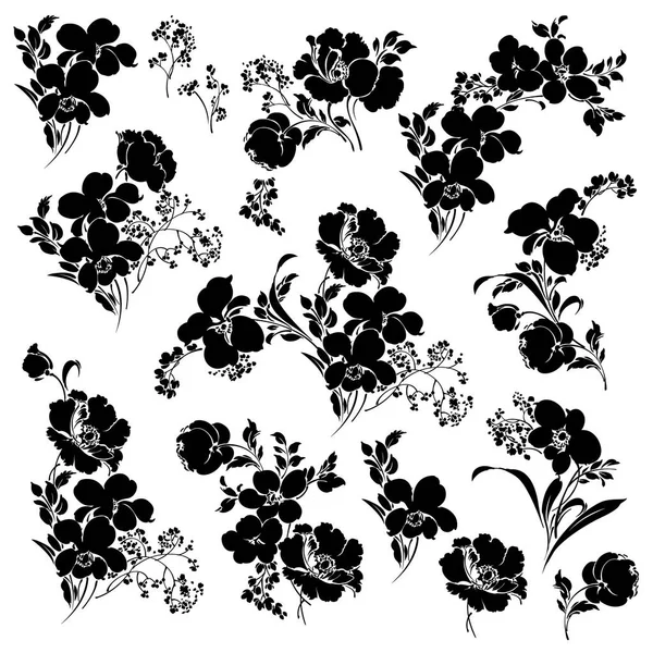 Materiale illustrazione fiore — Vettoriale Stock