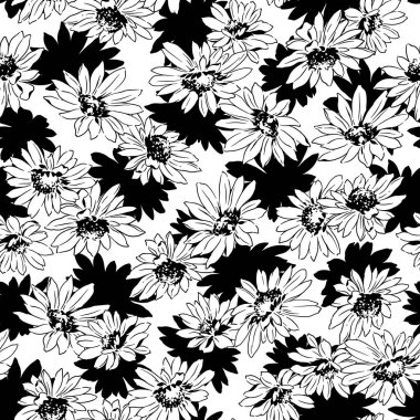 Çiçek illüstrasyon deseni