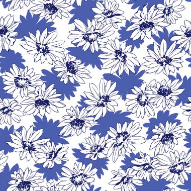 Çiçek illüstrasyon deseni