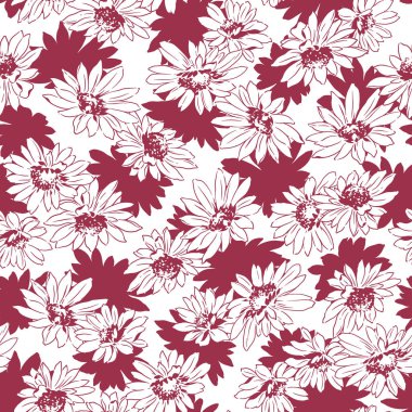 Çiçek illüstrasyon deseni