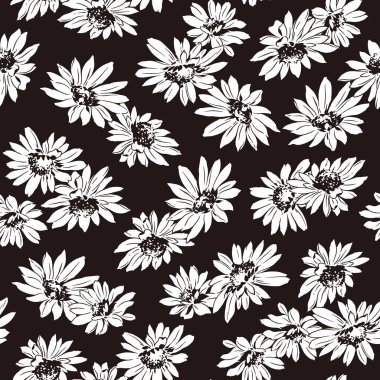 Çiçek illüstrasyon deseni