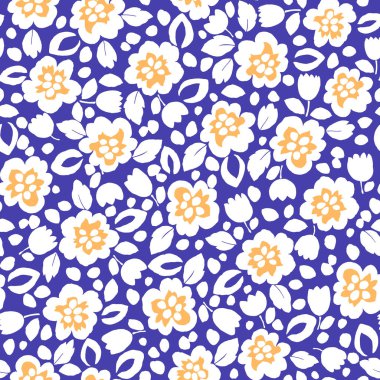 Çiçek illüstrasyon deseni