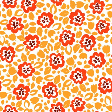 Çiçek illüstrasyon deseni