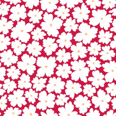 Çiçek illüstrasyon deseni